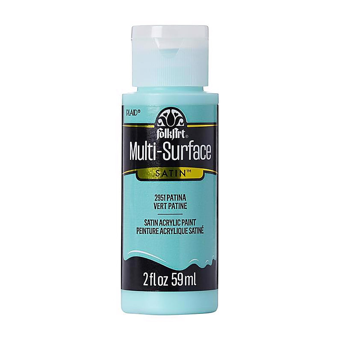 Plaid 2951 FolkArt Satin Patina Hobby Paint 2 oz.