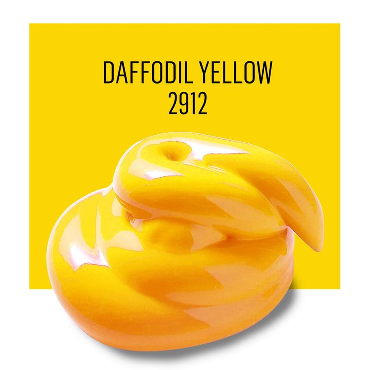 Plaid 2912 FolkArt Satin Daffodil Yellow Hobby Paint 2 oz.