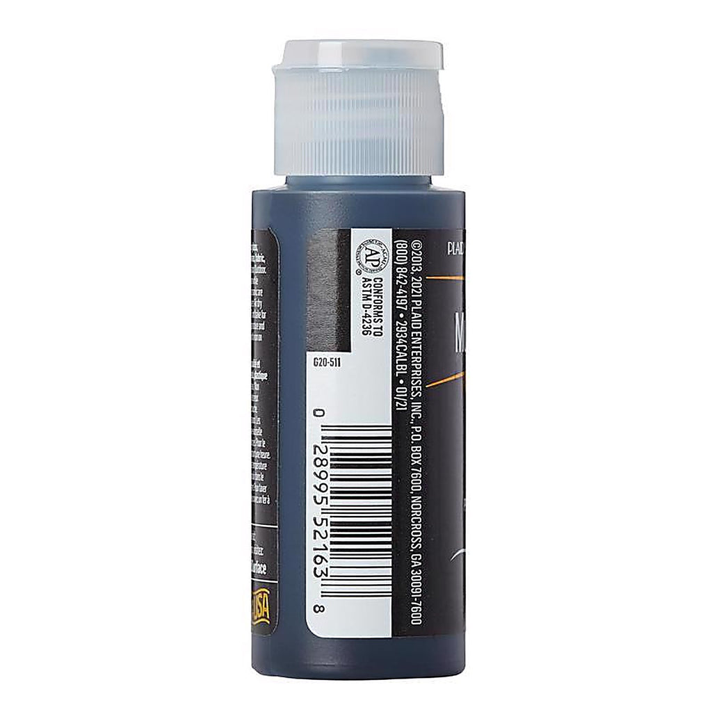 Plaid 2934 FolkArt Satin Licorice Hobby Paint 2 oz.