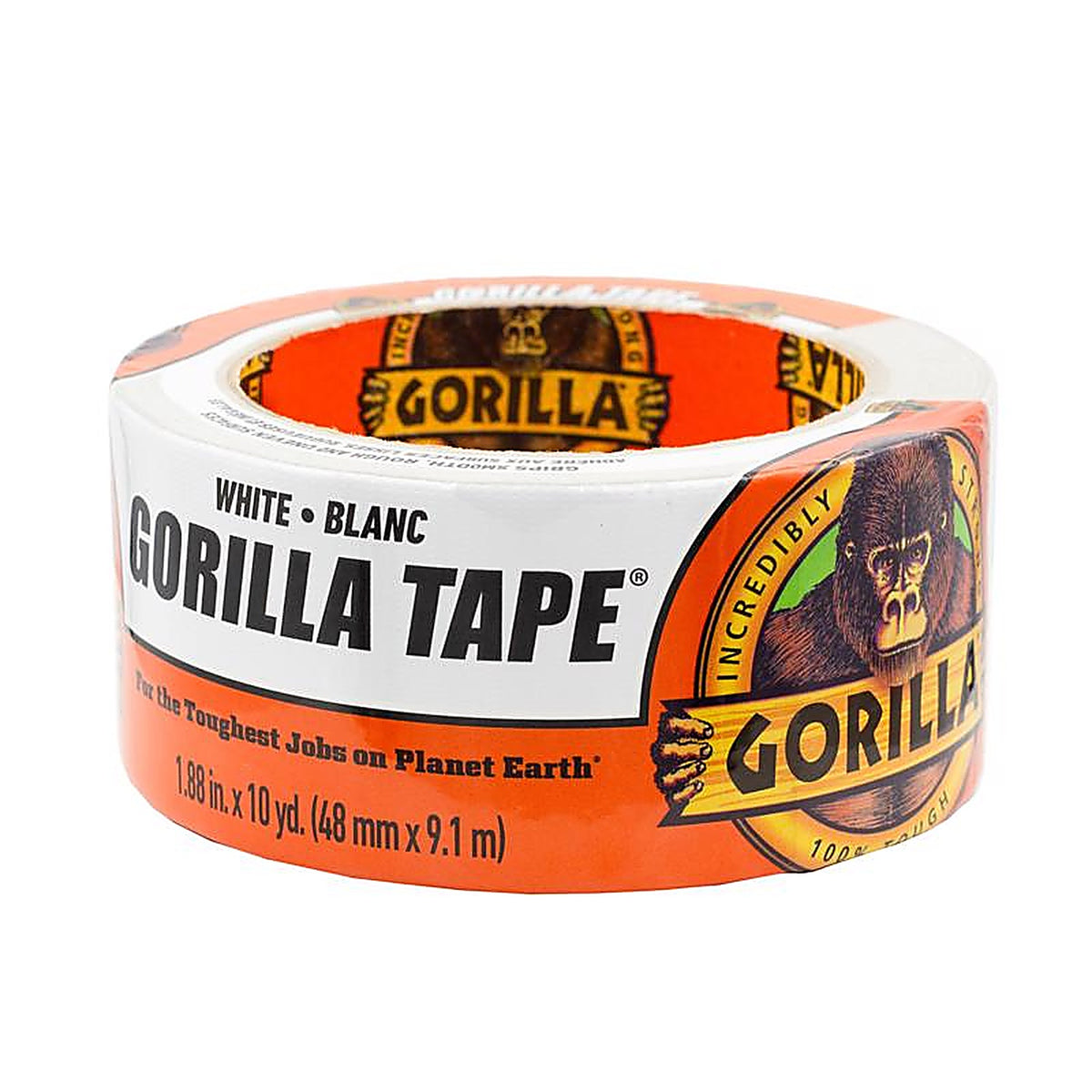 Gorilla 6010002 1.88 in. W x 10 yd. L Tape White