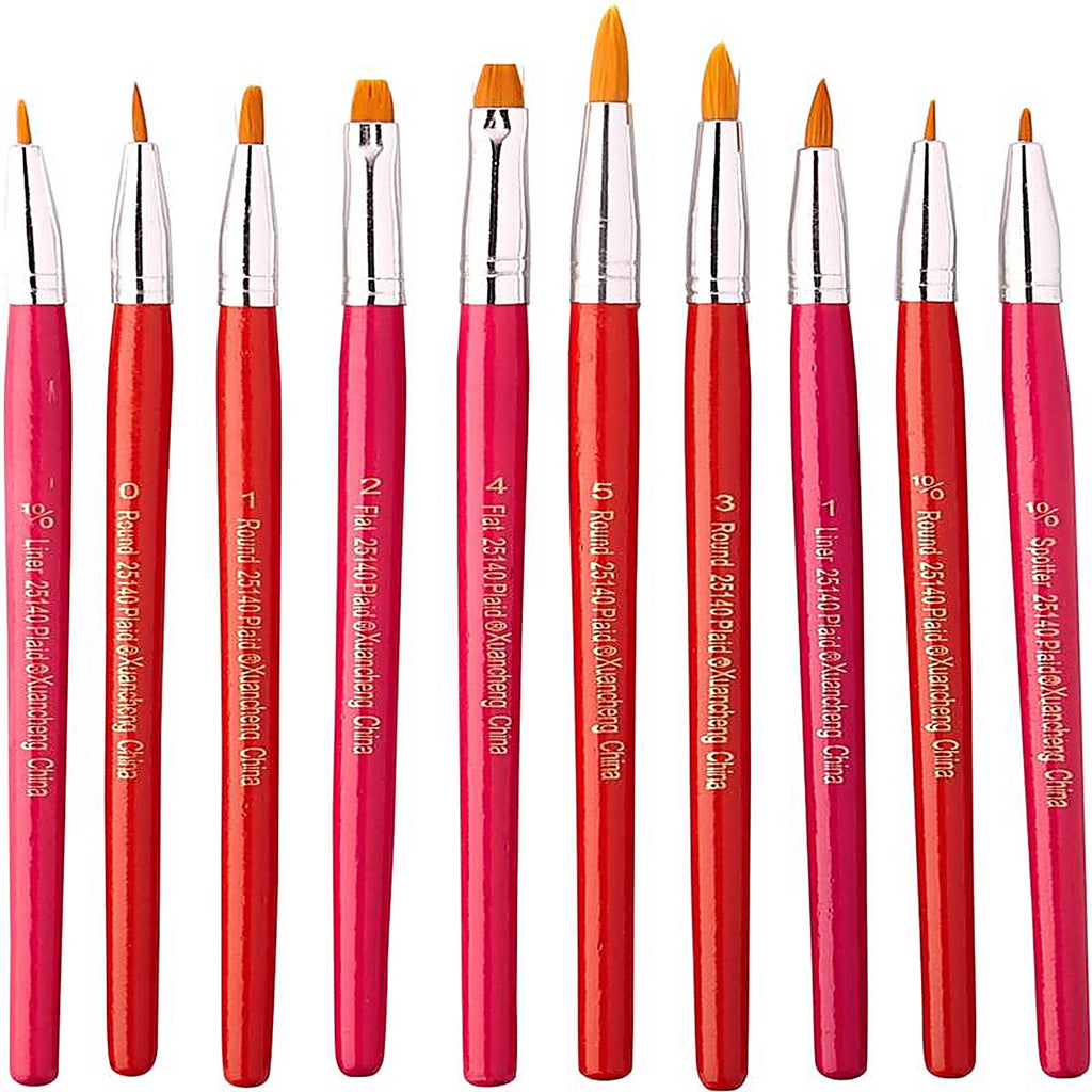 Plaid 25140 Mod Podge Multiple Sizes in. W Flat Paint Brush