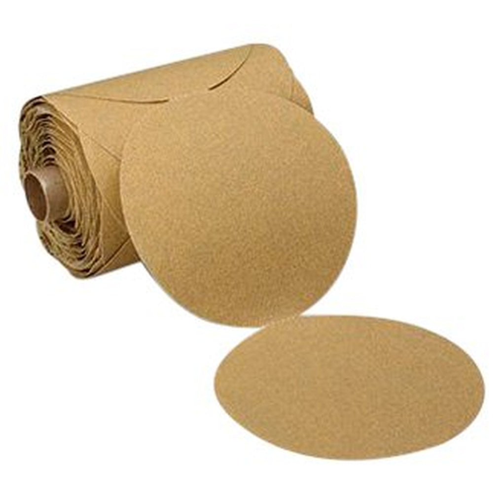 3M 01625 Stikit Gold Paper Disc Roll Dust Free, 216U, 5 in, P150A, 175/roll