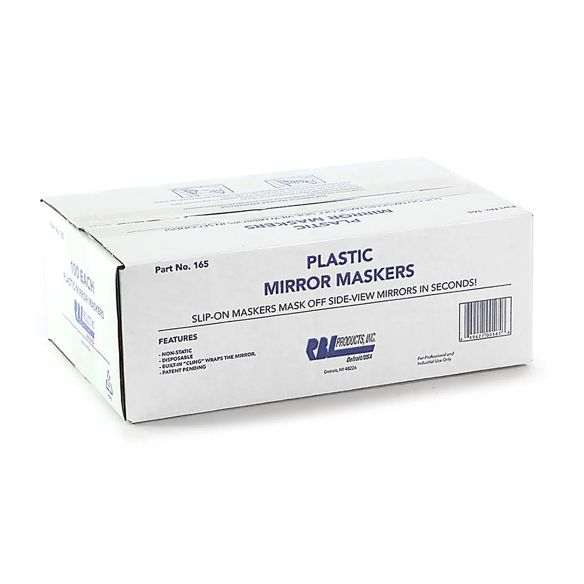 RBL Products 165 Small Mirror Cover 100/BX