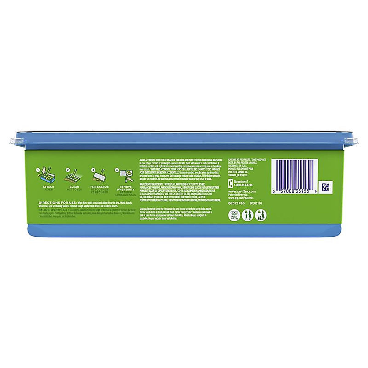 Swiffer 37000351559 Wet Clean Fresh Scent Floor Cleaner Refill Wipes 24/Pack