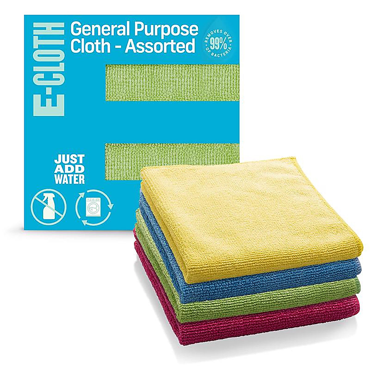 E-Cloth 10902 Polyamide/Polyester Cleaning Cloth 12.5 in. W x 12.5 in. L 4/Pack