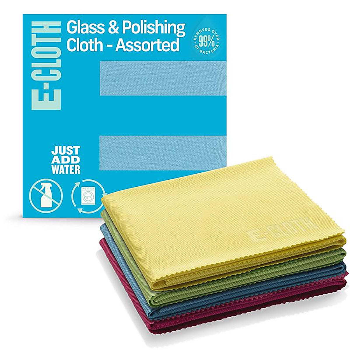 E-Cloth 10904 Polyamide/Polyester Glass and Polish Cloth 16 in. W x 20 in. L 4/Pack