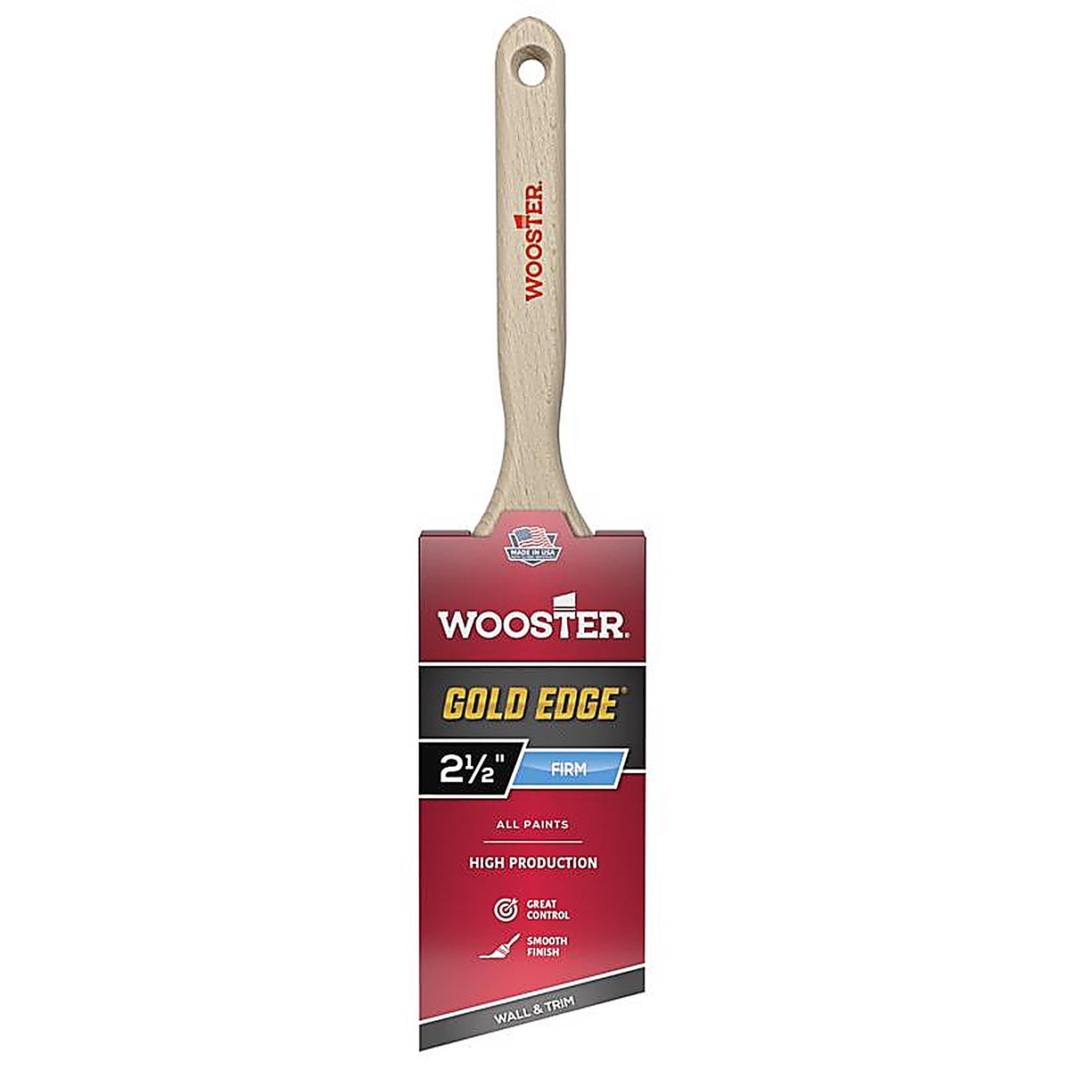 Wooster 5231-2.5 Gold Edge 2-1/2 in. W Angle Paint Brush