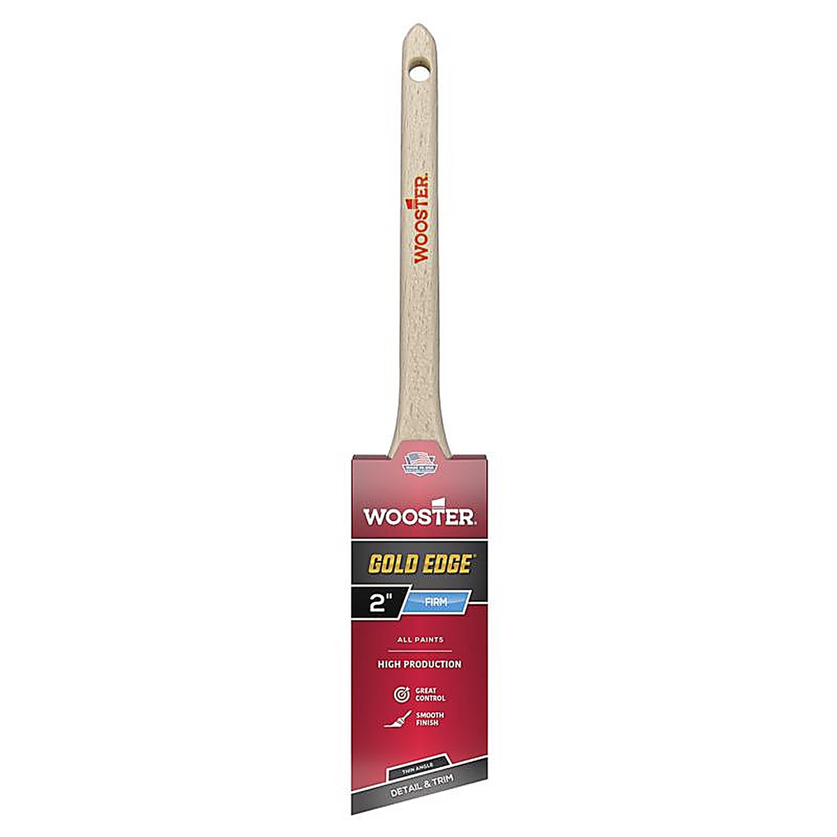 Wooster 5234-2 Gold Edge 2 in. W Thin Angle Paint Brush