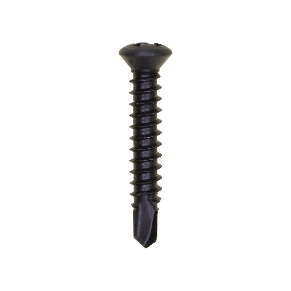 Auveco 16736 Phillips Oval Head Teks Tapping Screw Phosphate #8 X 1" #6 Head