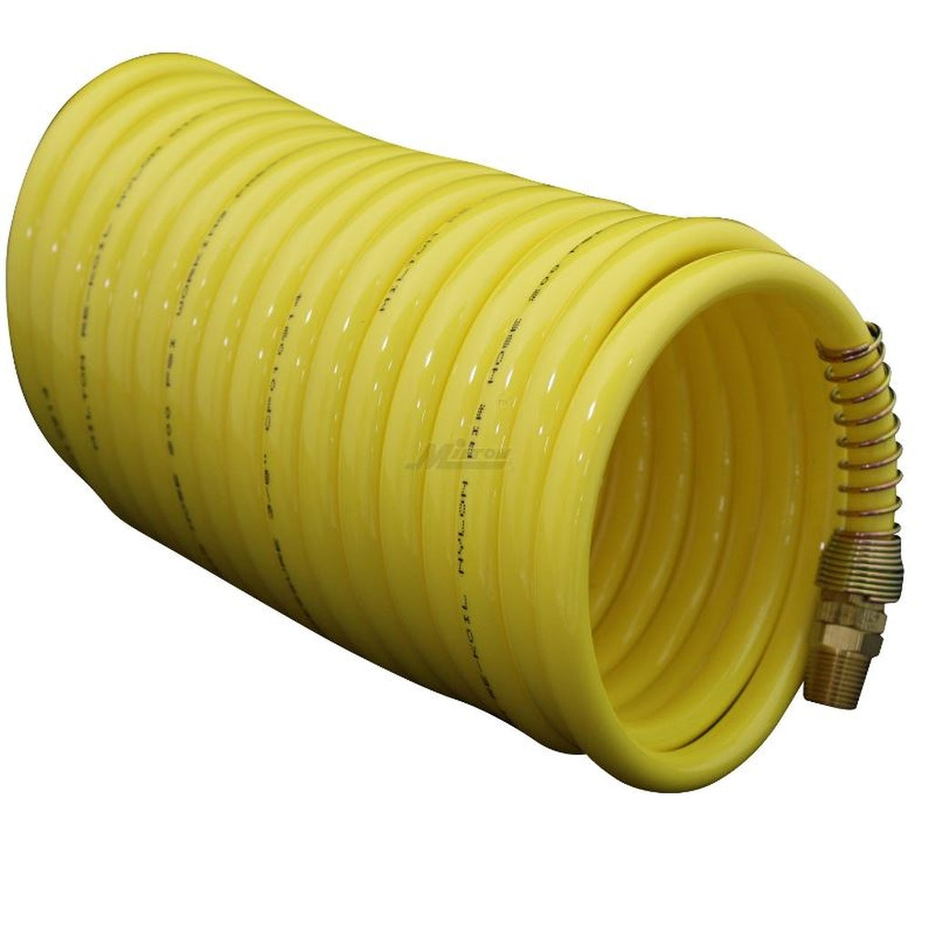 Milton 1674-4 3/8" x 25' Re-Koil Hose 1/4" NPT Nylon