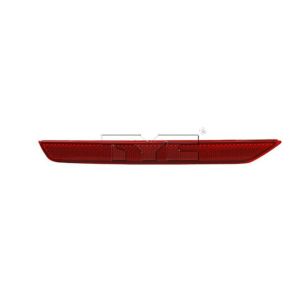 TYC - 17-5292-00 - LH Rear Bumper Reflector Honda Odyssey 2011-2017