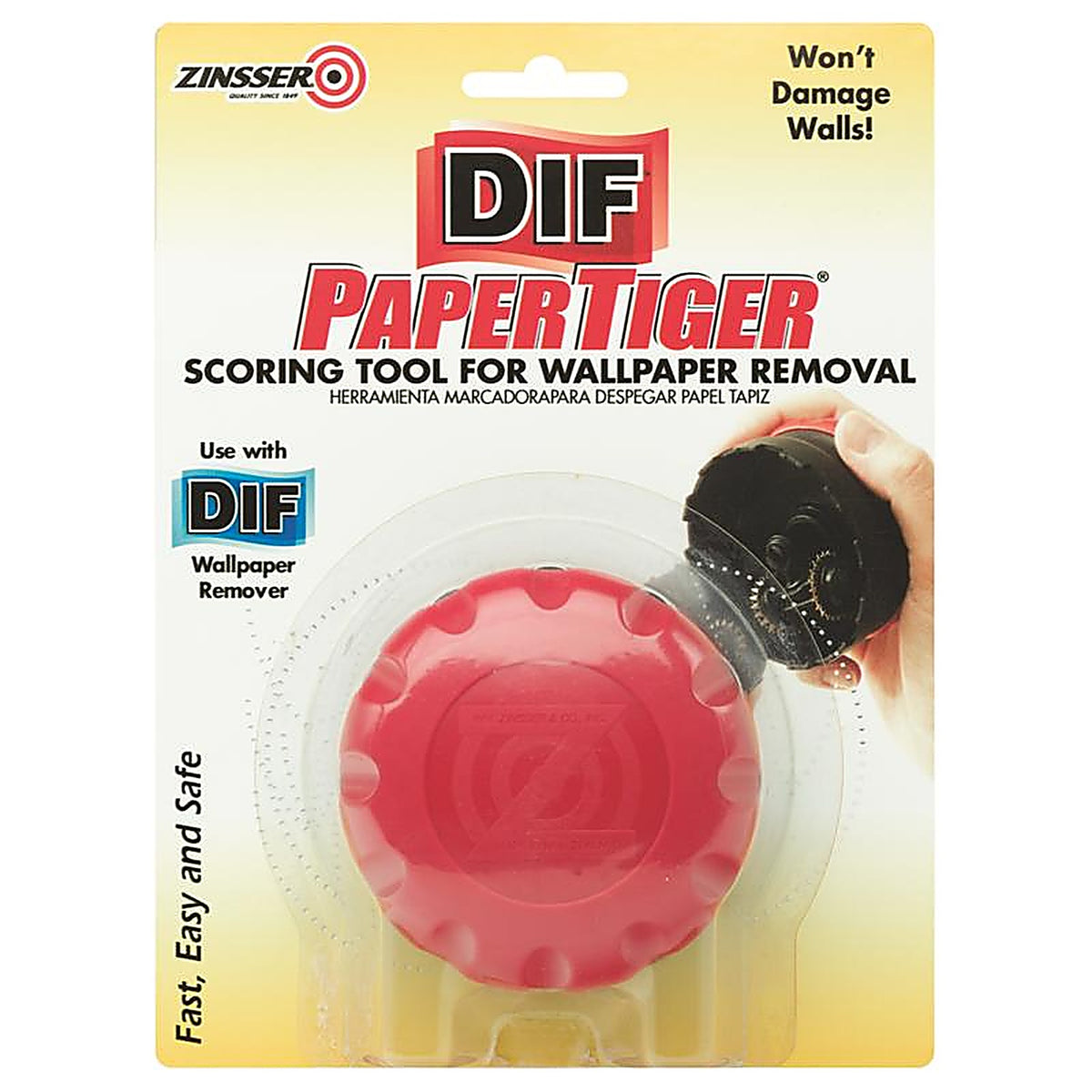 Zinsser 2966 Paper Tiger 1 in. W Steel Fixed Single Head Wallcovering Scoring Tool