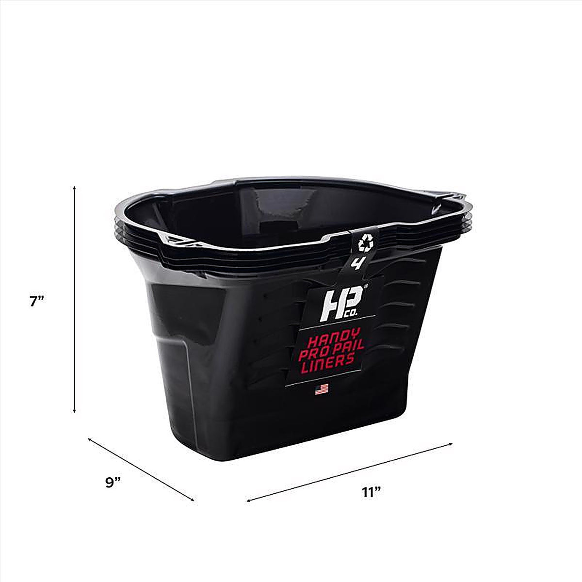 Handy 3220-CC Pro Pail Liners Black 1/2 gal. Plastic Paint Pail Liner