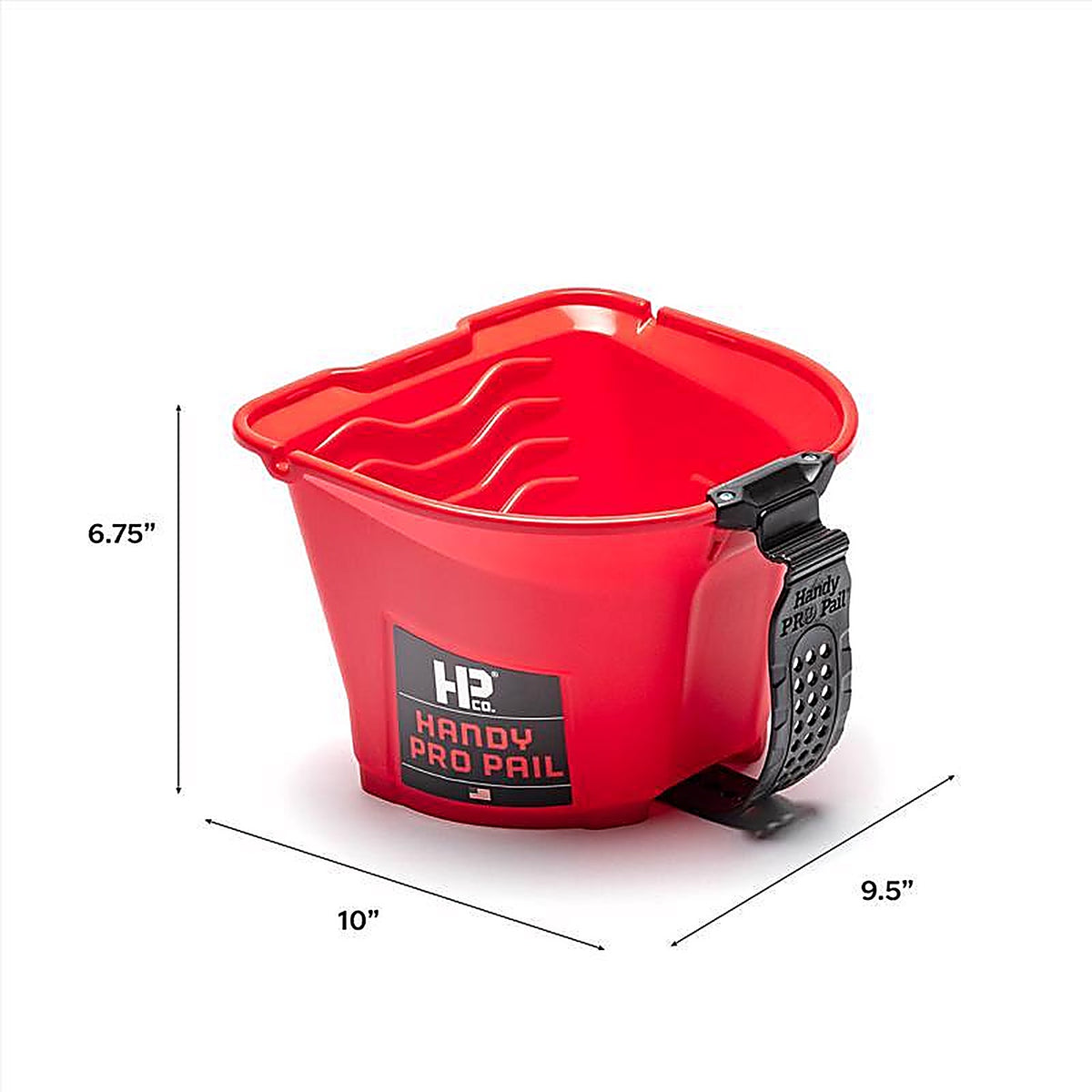 Handy 3200-CC Pro Red 1/2 gal. Plastic Paint Pail