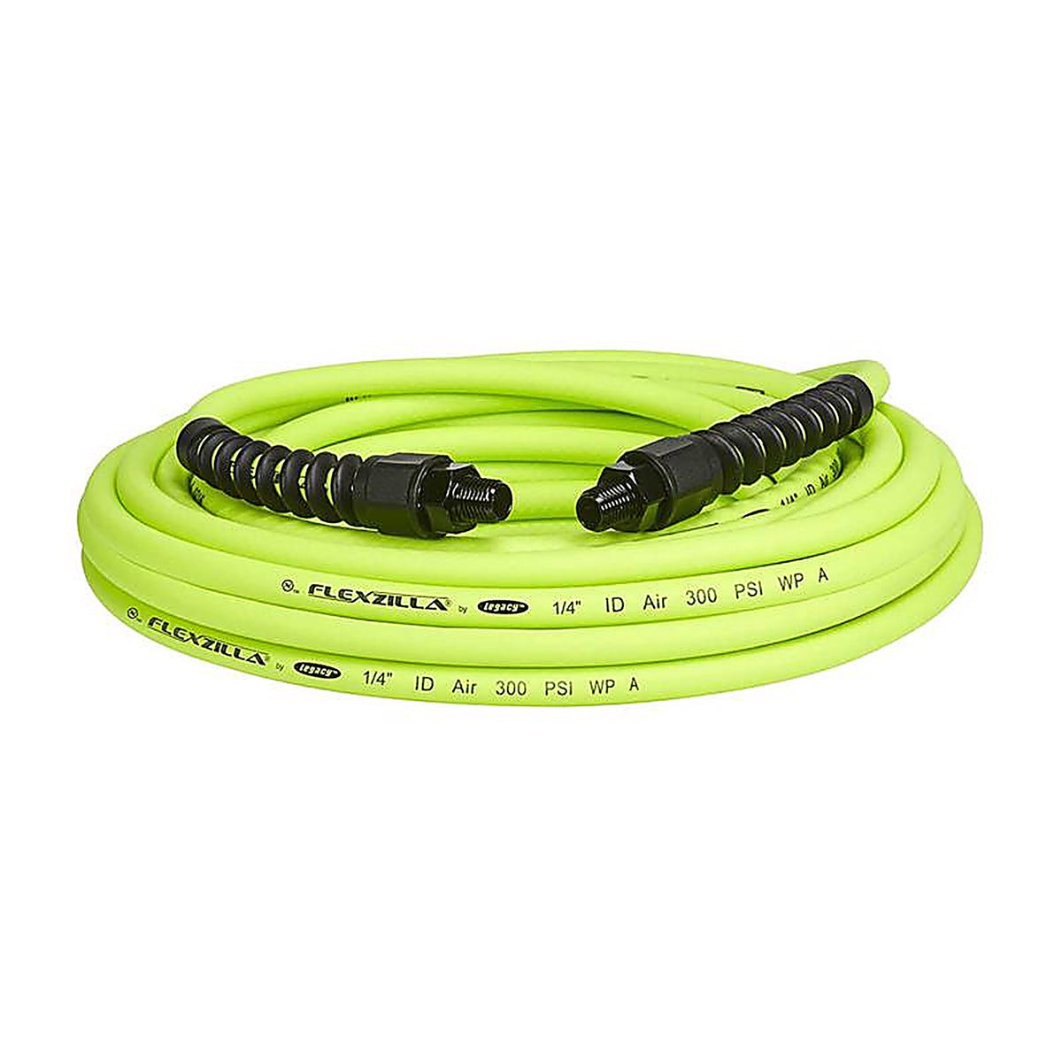 Flexzilla HFZP1425YW2 Pro 25 ft. L x 1/4 in. Dia. Hybrid Polymer Air Hose 300 psi Zilla Green