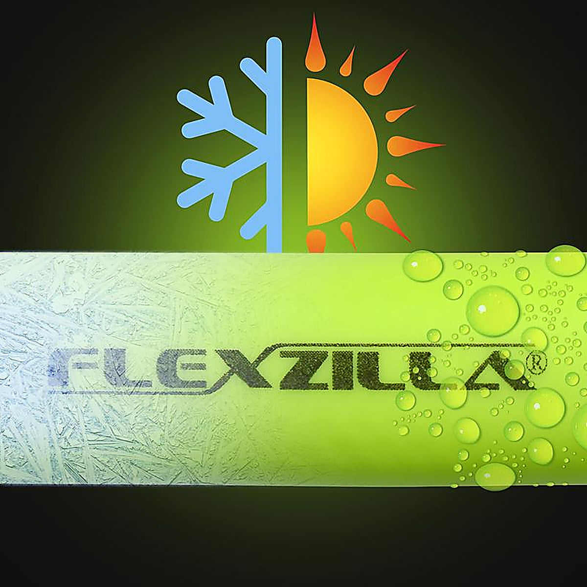 Flexzilla HFZP3825YW2 Pro 25 ft. L x 3/8 in. Dia. Hybrid Polymer Air Hose 300 psi Zilla Green