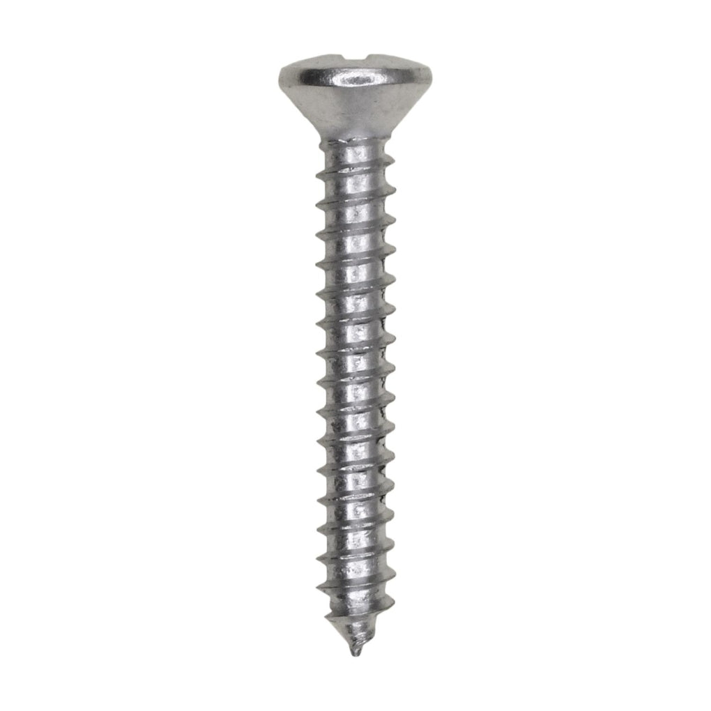 Auveco 1796 Phillips Oval Head Tapping Screw 6 X 1" Chrome