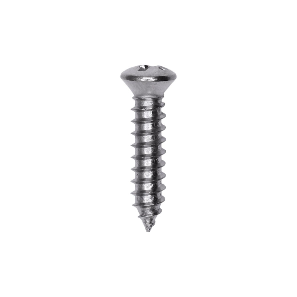 Auveco 1799 Phillips Oval Head Tapping Screw 8 x 3/4" Chrome #6 Head