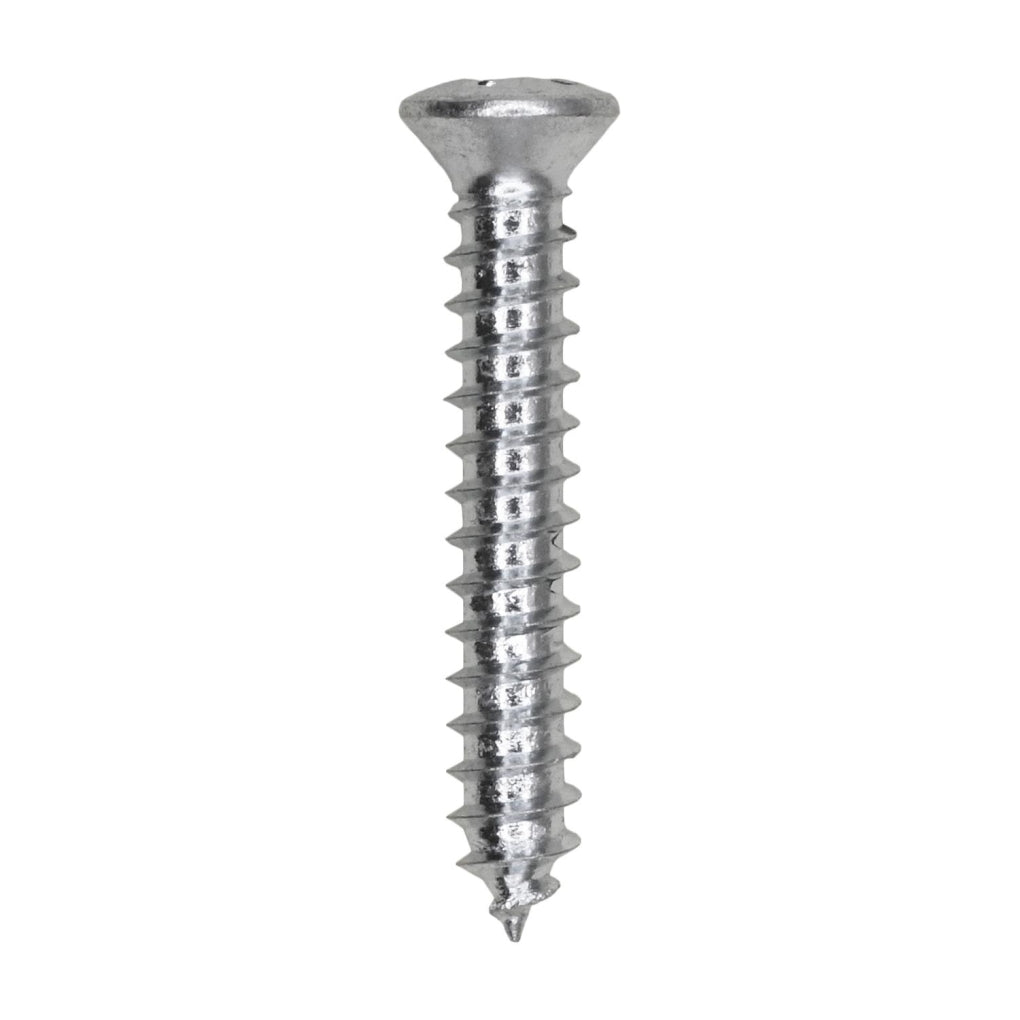 Auveco 1801 Phillips Oval Tapping Screw 8 x 1" Zinc #6 Head