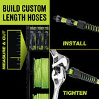Flexzilla HFZ14250YW Pro 250 ft. L x 1/4 in. Dia. Hybrid Polymer Air Hose 300 psi Zilla Green