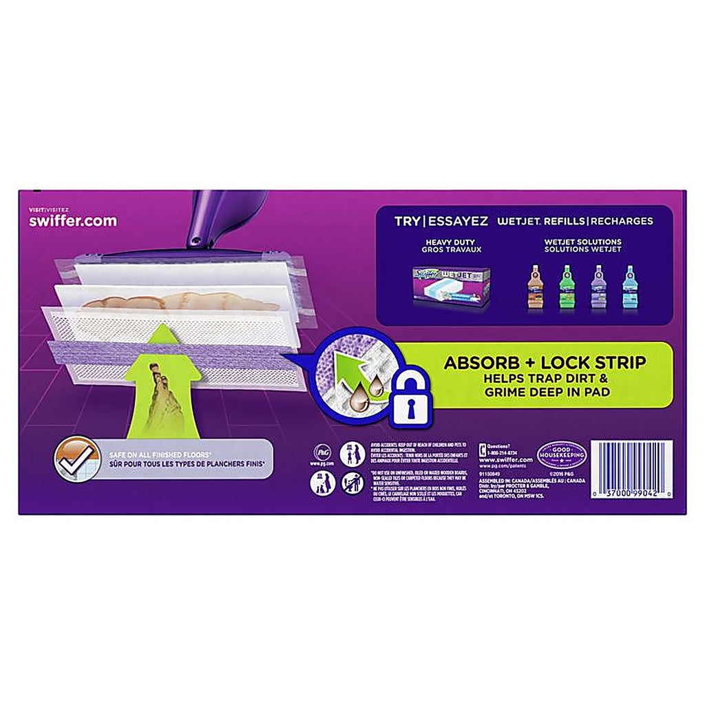Swiffer 99042 11.3 in. W x 5.4 in. L Wet Cloth Mop Pad 15/Pack
