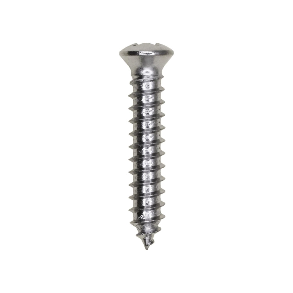 Auveco 1804 Phillips Oval Tapping Screw 10 X 1" Chrome #6 Head