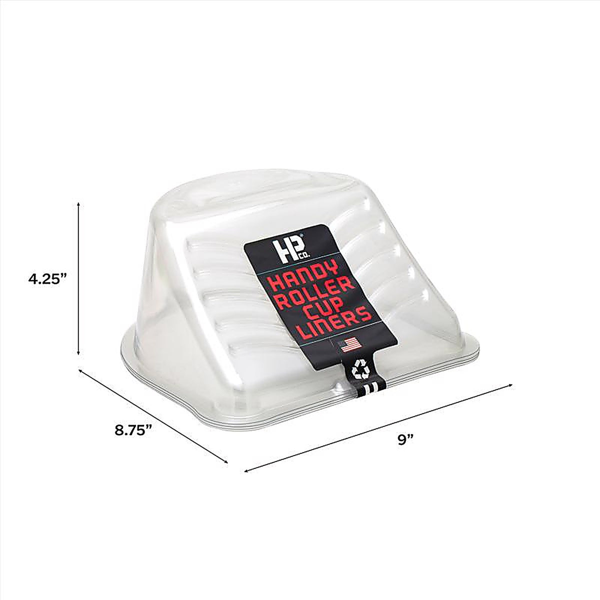 Handy 1620-6 Roller Cup Clear 1 pt. Plastic Paint Pail Liner