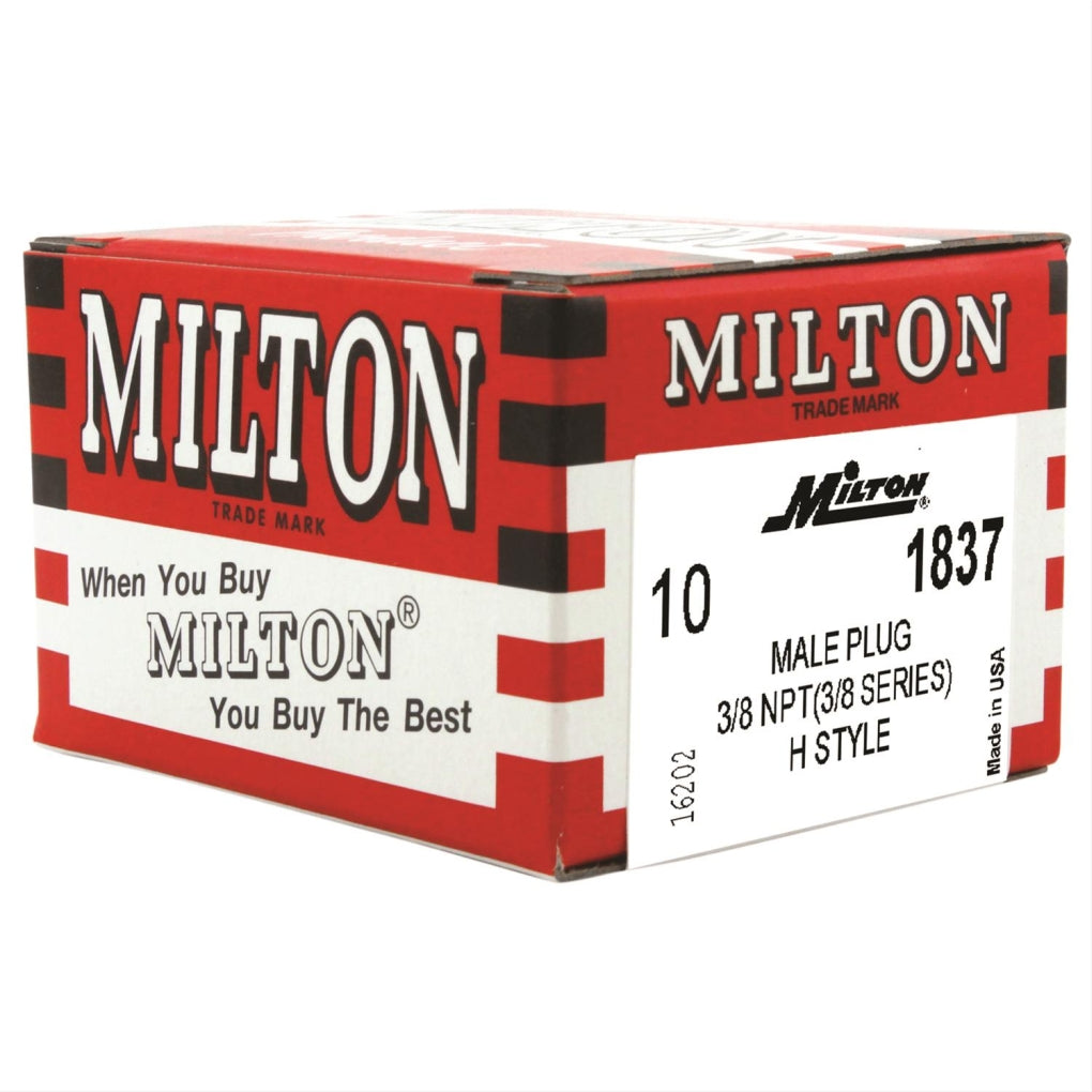 Milton 1837 3/8" Male Plug H-Style