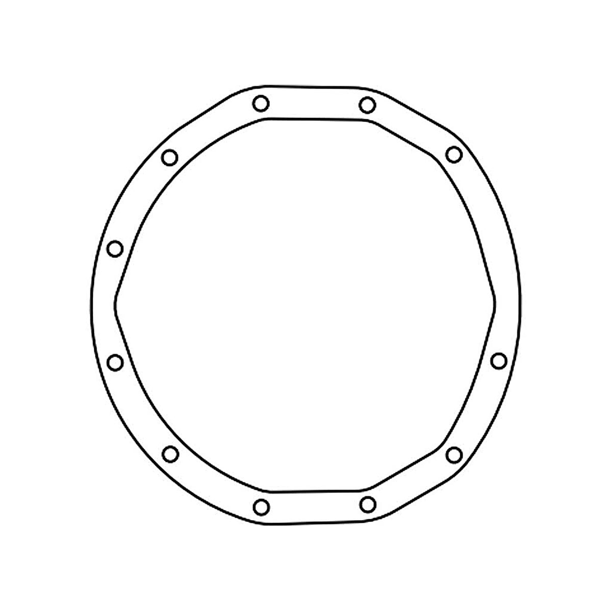 SCE Gaskets - 184 - GM Car 12 Bolt Rr Cover Gasket