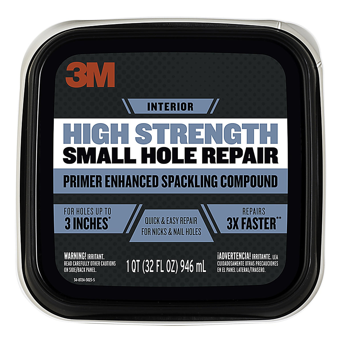 3M SHR-32-BB Patch Plus Primer Ready to Use White Spackling Compound and Primer in One 32 oz.