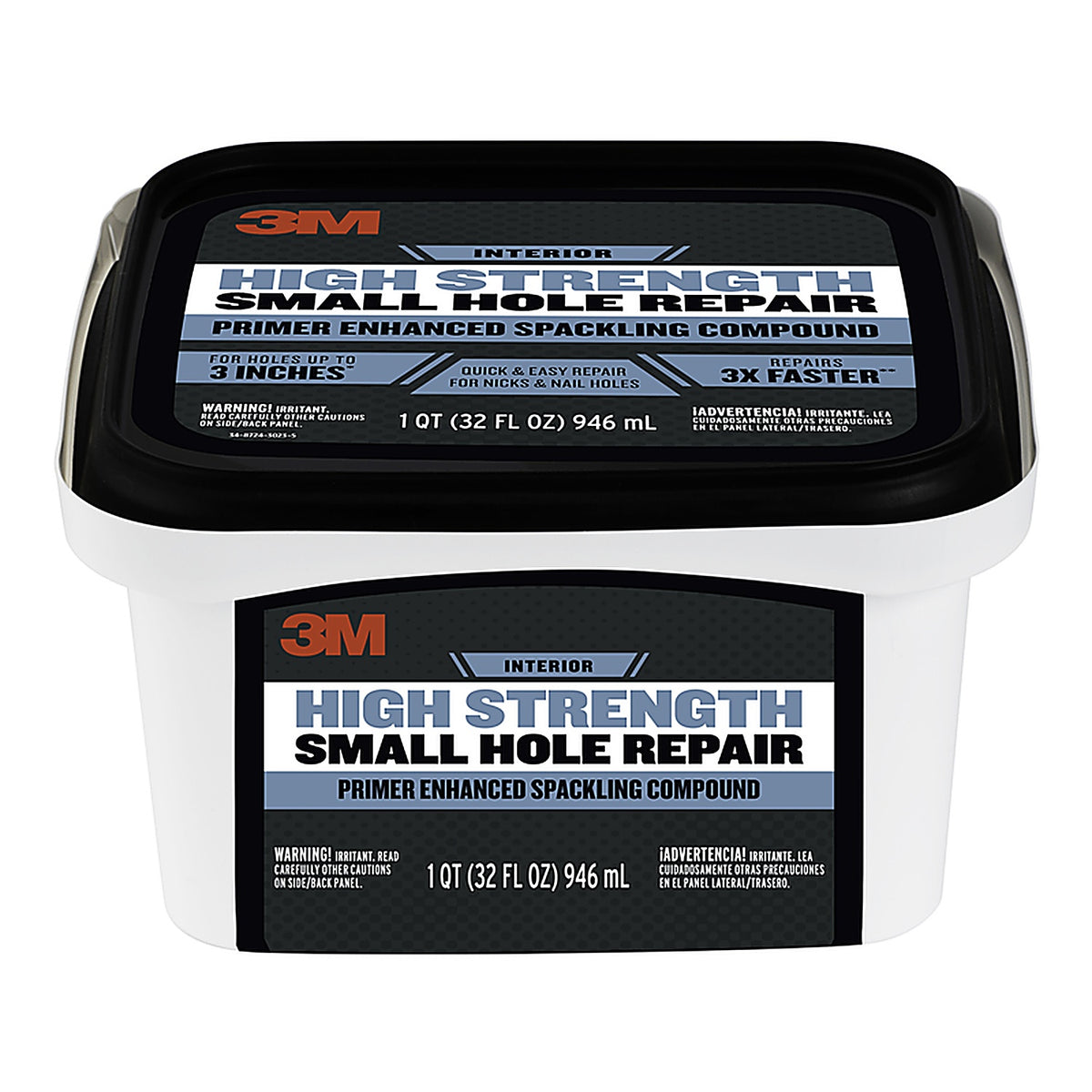 3M SHR-32-BB Patch Plus Primer Ready to Use White Spackling Compound and Primer in One 32 oz.