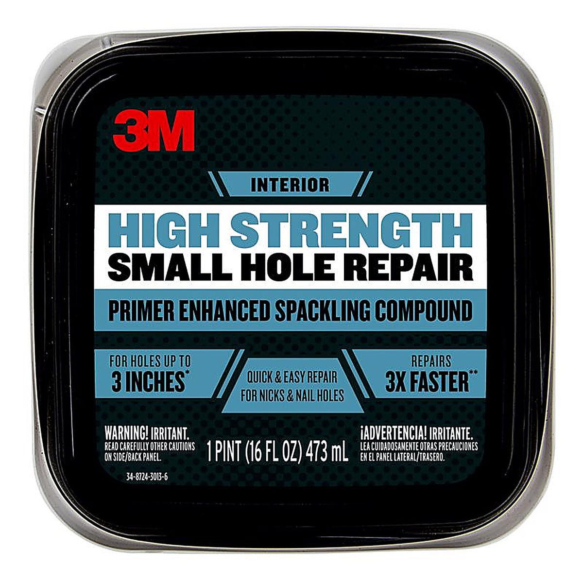 3M PPP-16-BB Patch Plus Primer Ready to Use White Spackling Compound and Primer in One 16 oz.