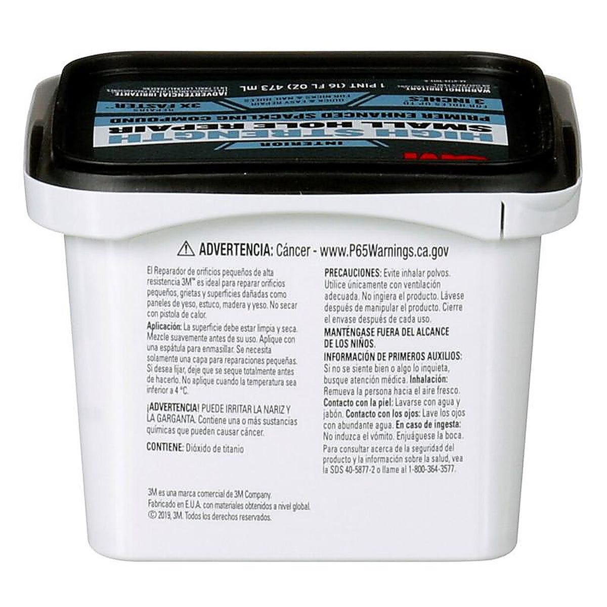 3M PPP-16-BB Patch Plus Primer Ready to Use White Spackling Compound and Primer in One 16 oz.