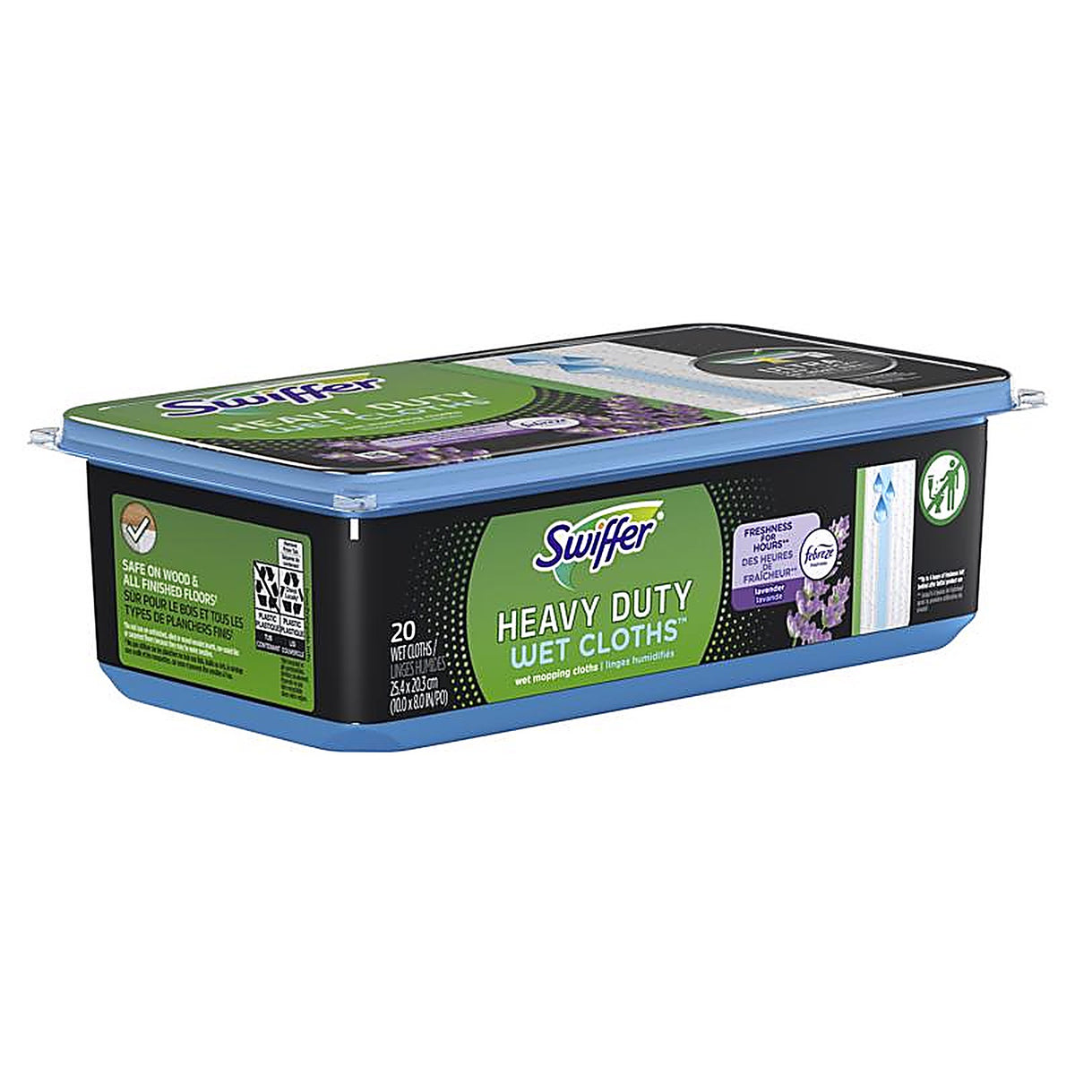 Swiffer 76473 10 in. W x 8 in. L Wet Cloth Mop Pad 20/Pack