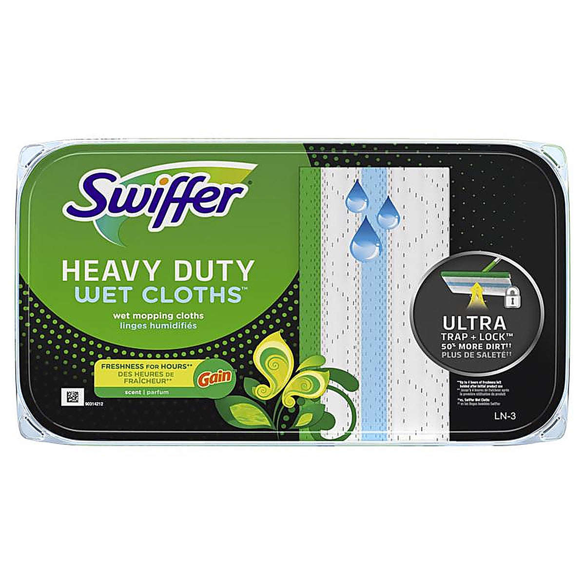 Swiffer 76471 10 in. W x 8 in. L Wet Cloth Mop Pad 10/Pack