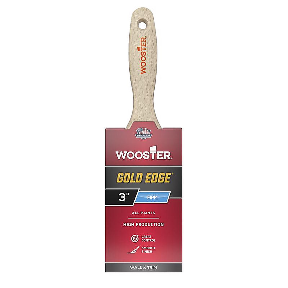 Wooster 5232-3 Gold Edge 3 in. W Straight Varnish Brush