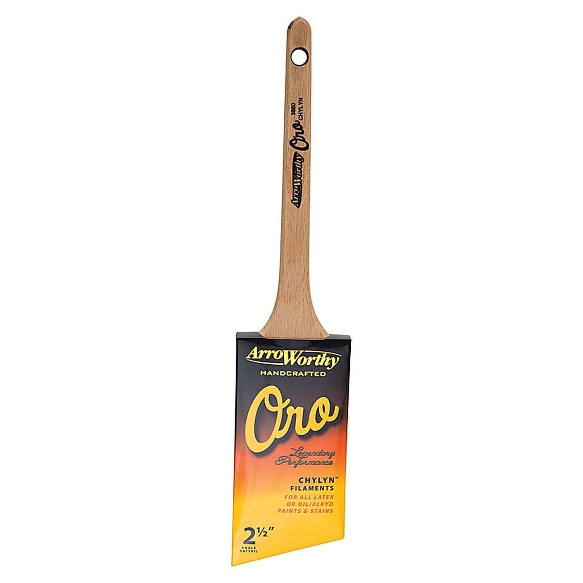 Arroworthy 3820 2.5 Oro 2.5 in. W Angle Paint Brush