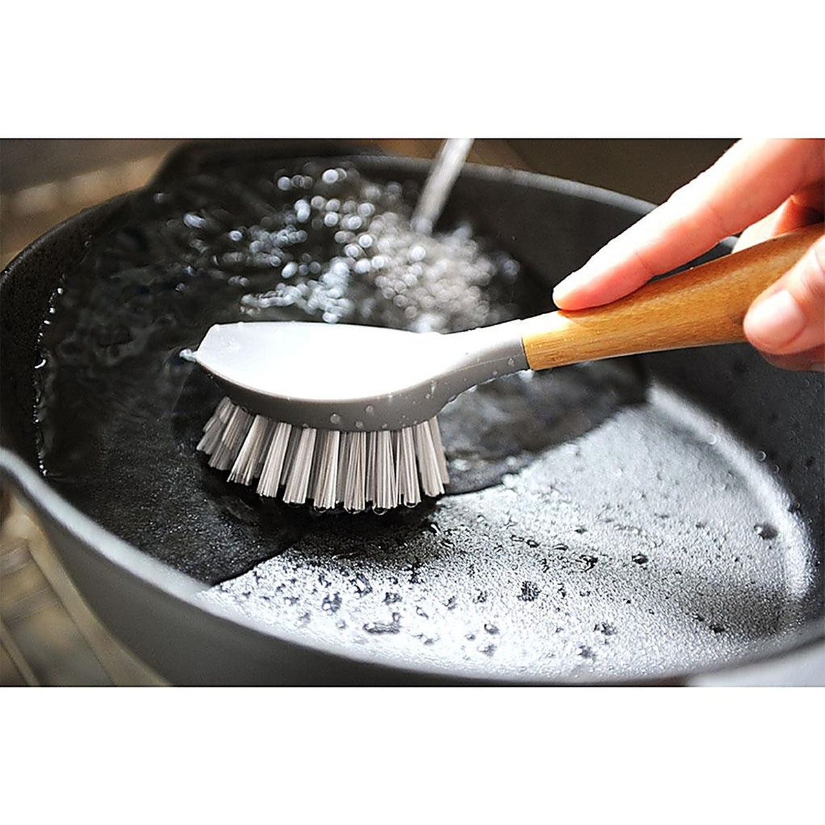 Full Circle FC17130GY Tenacious C Bamboo Scrub Brush
