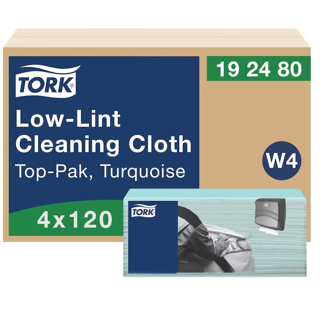192480 Tork/Essity Low-Lint Cleaning Cloth, Top-Pak 4/Case