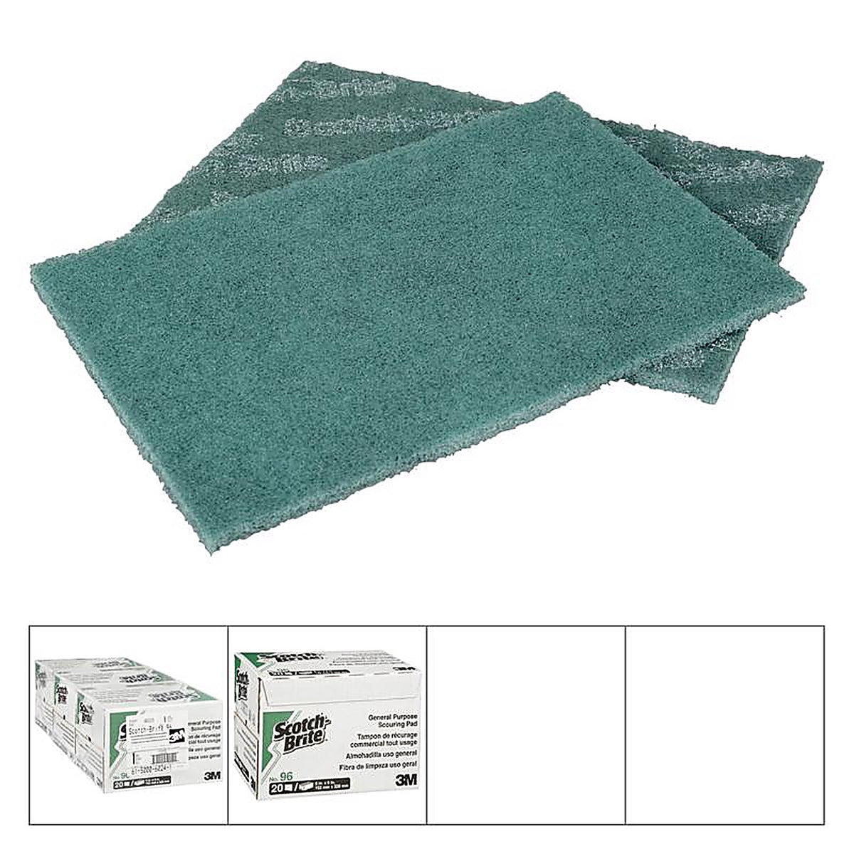 3M 96 Scotch-Brite Medium Duty Scouring Pad For Commercial Kitchen Cleaning 9 in. L 1/Pack