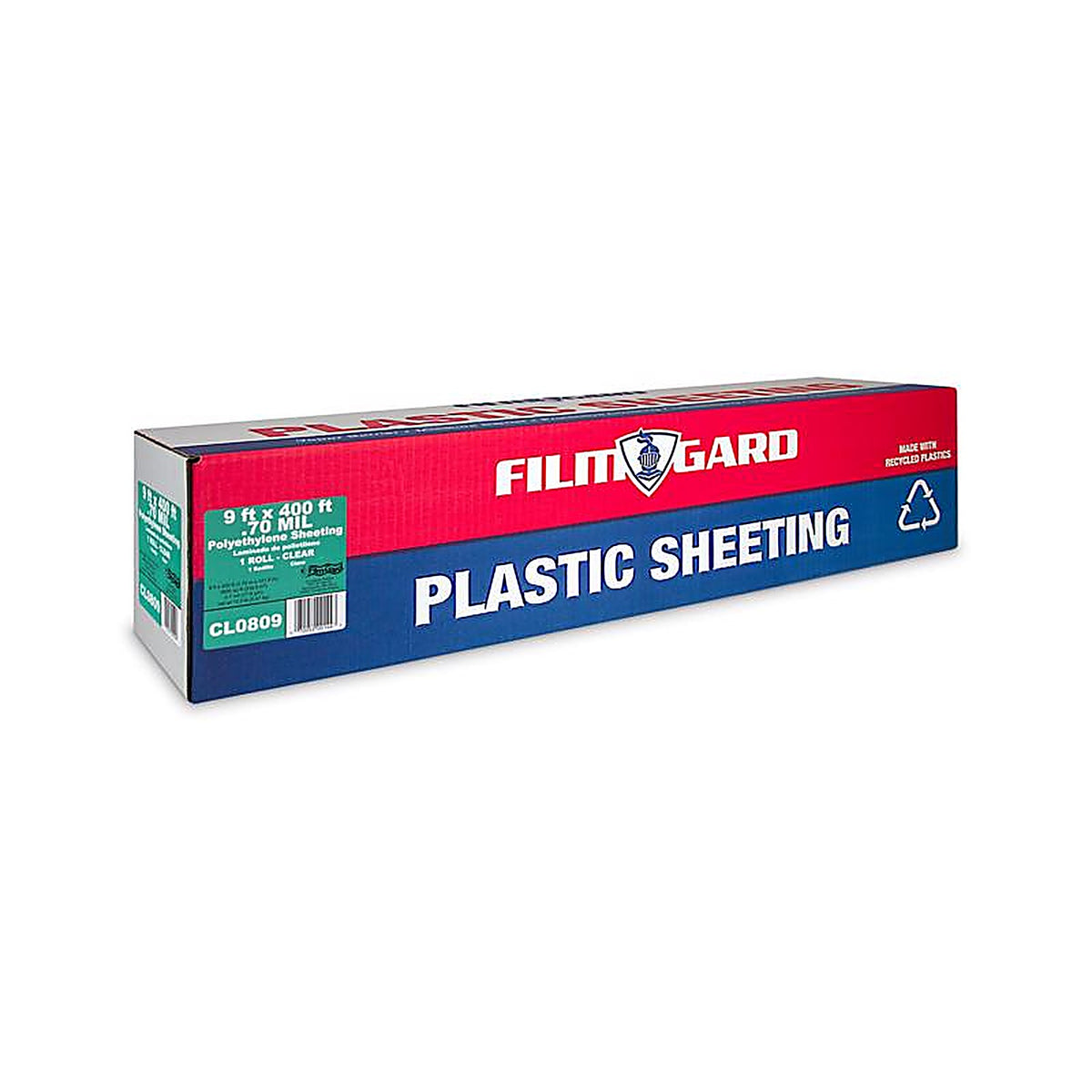 Film-Gard 625778 9 ft. W x 400 ft. L x 0.7 mil Plastic Sheeting