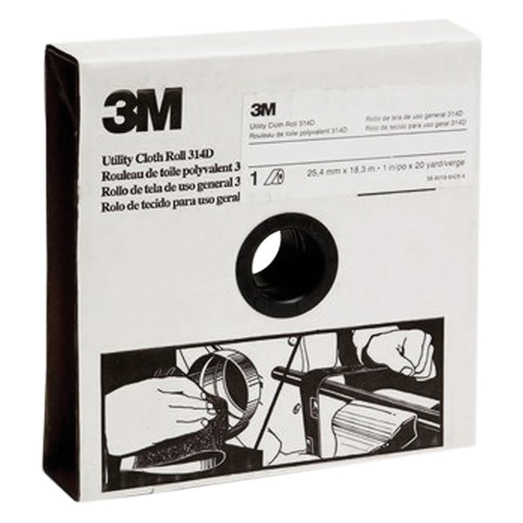 3M 19781 Utility Cloth Roll 314D, 1 in x 20 yard, P120 Grit