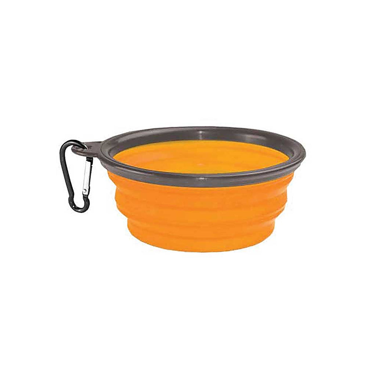 Kuma Outdoor Gear - 200-KM-CSB-OG - Collapsible Silicone Bowl (1l) - Orange/Grey