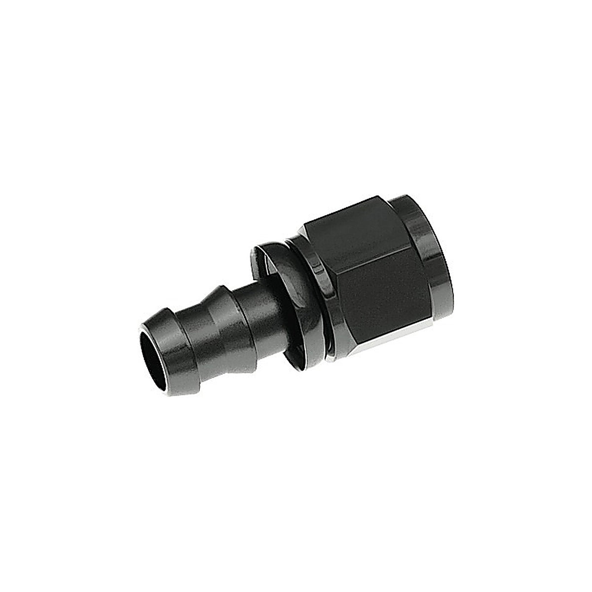Red Horse Performance - 2000-08-2 - 08 Straight AN/JIC Hose End Push Lock - Black