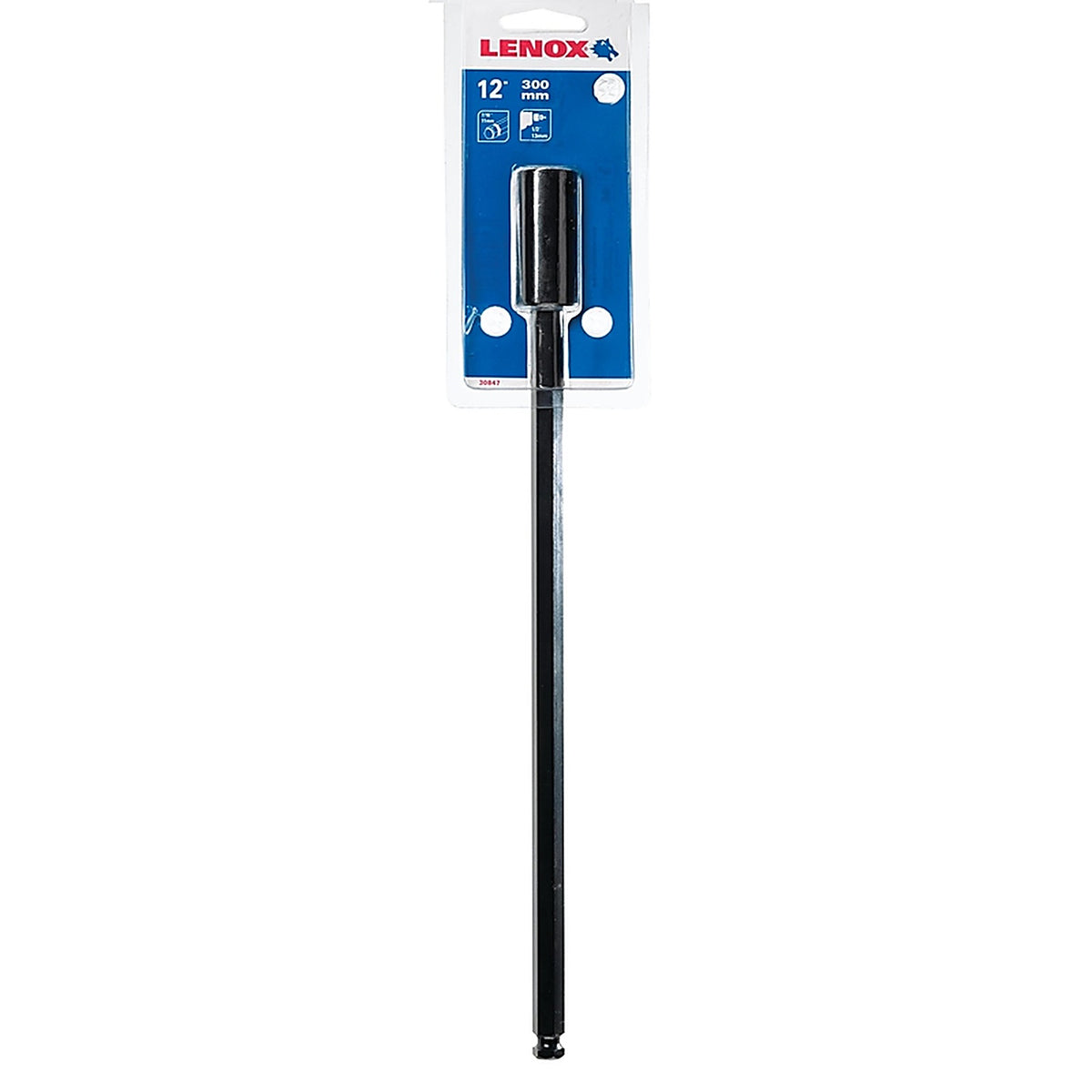 Lenox 3084712X 1L, 2L, 3L in. Dia. x 12 in. L Hole Saw Extension 1.3 in. 0.6 in. Hex 1/pc.