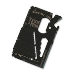 Trixie and Milo TOOL-SURVL Survival Wallet Multi-Tool Black 1/pc.