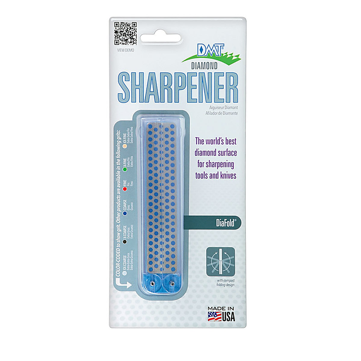 DMT FWC Diafold 4 in. L Diamond/Nickel Diamond Whetstone Sharpener 1/pc.