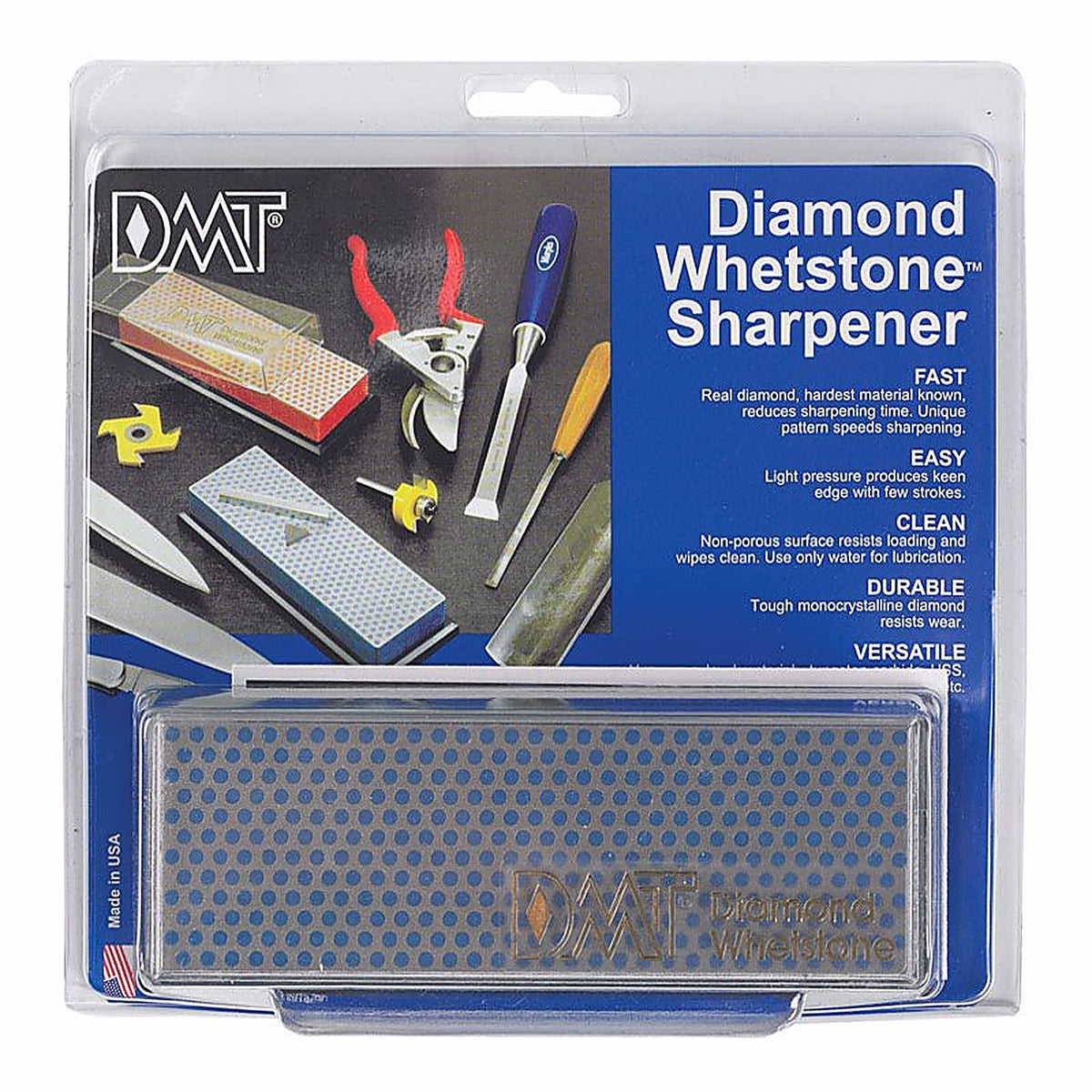DMT W6CP Diamond Whetstone 6 in. L Diamond/Nickel Diamond Whetstone Sharpener 325 Grit 1/pc.