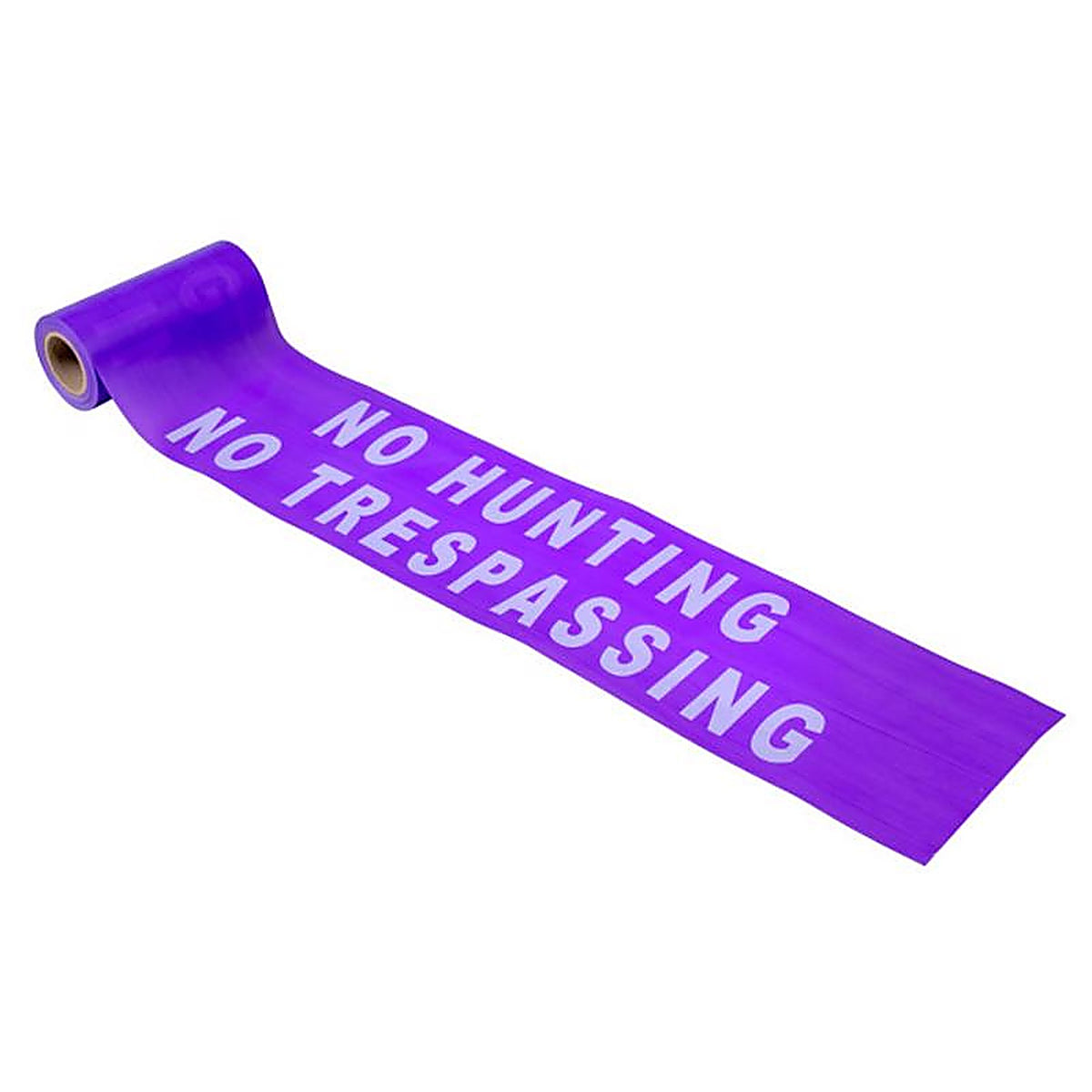 C.H. Hanson 15150 100 ft. L x 6 in. W Plastic No Hunting No Trespassing Barricade Tape Purple