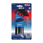 Eklind Tool 10509 Hex-L Metric Short Arm Hex L-Key Set 9/pc.